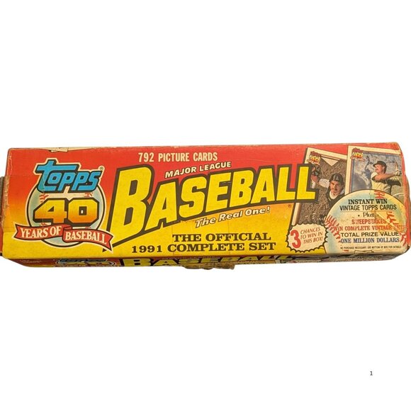 🧢 1991 Topps Baseball Cards – Official Complete Set (792 Cards) Vintage 40 Year - Picture 2 of 5